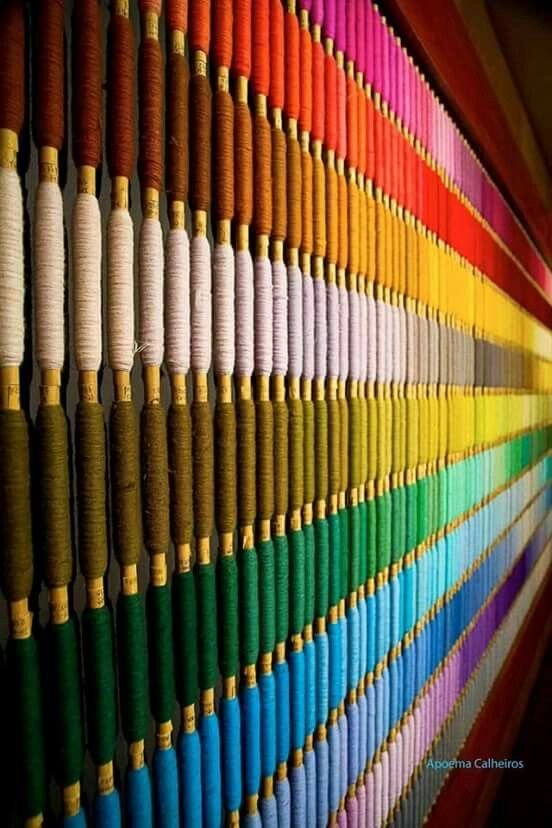 Textile thread and material detail